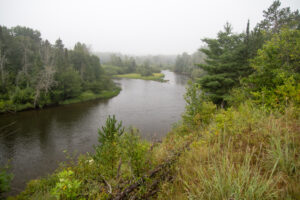 The Au Sable River in Michigan is a great canoeing destination.